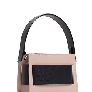 Salar pink leather small multi Bella satchel bag. Like New Condition!